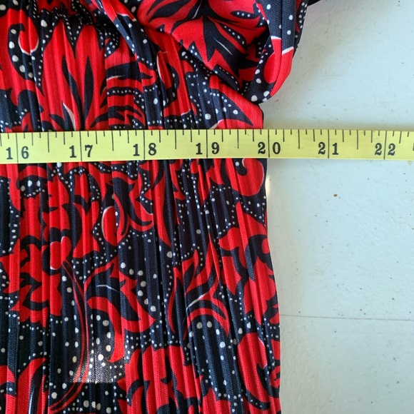 60s-70s Good Times Red/Black dress made in USA size 9/10. - Picture 11 of 12